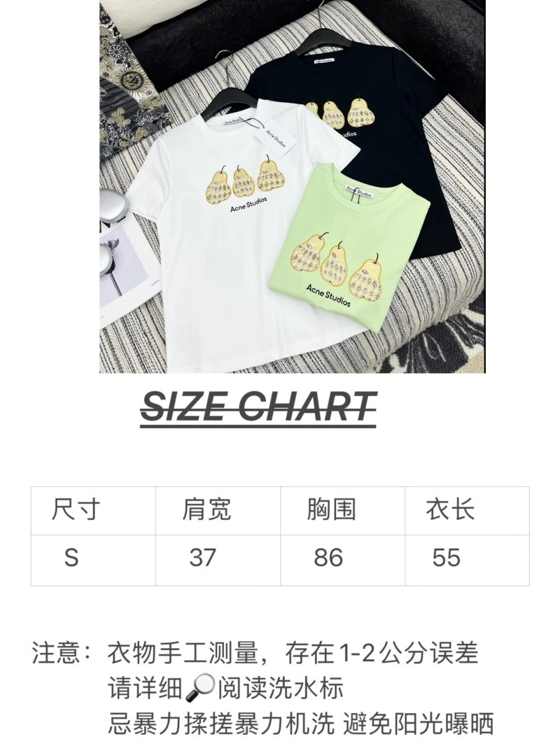 Acne T-Shirts Unisex 155106