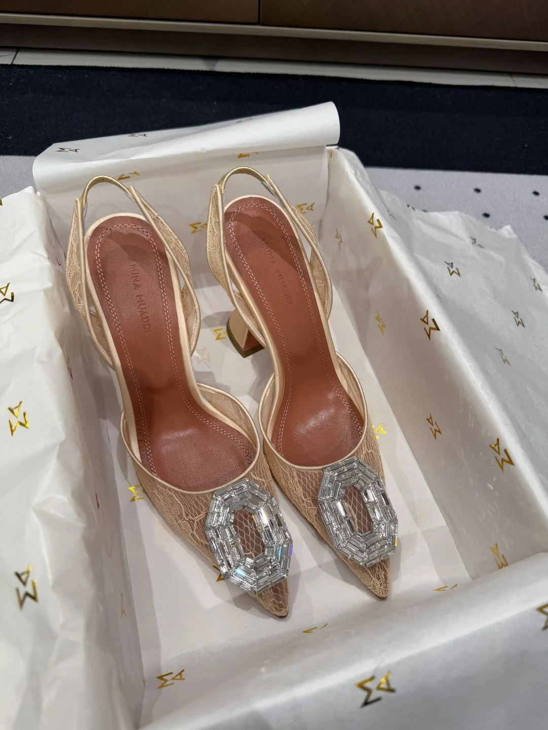 Neat Amina Muaddi Sandals 8471