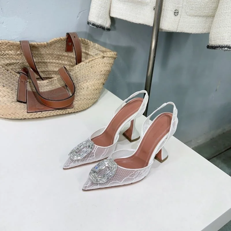 Breathable Amina Muaddi Sandals 13134