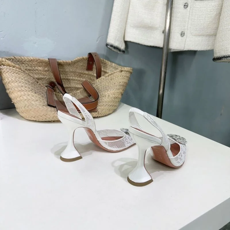Breathable Amina Muaddi Sandals 13134