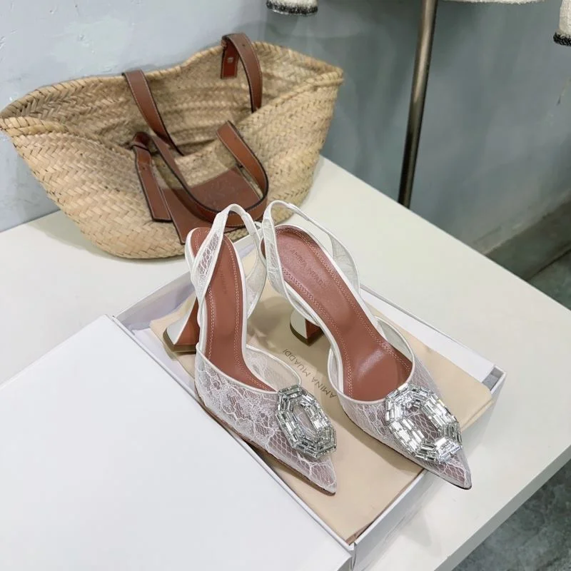 Breathable Amina Muaddi Sandals 13134