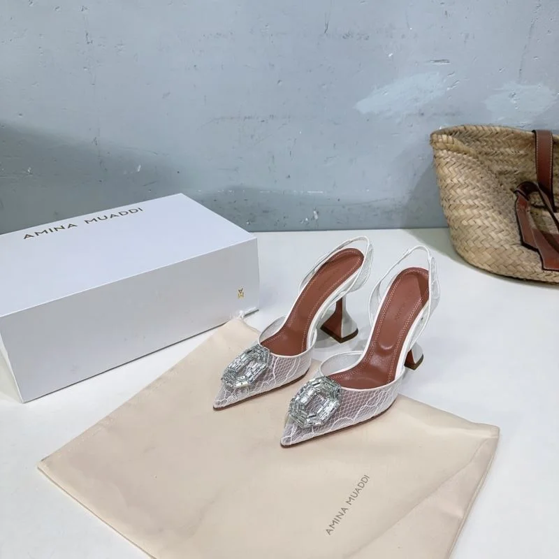 Breathable Amina Muaddi Sandals 13134