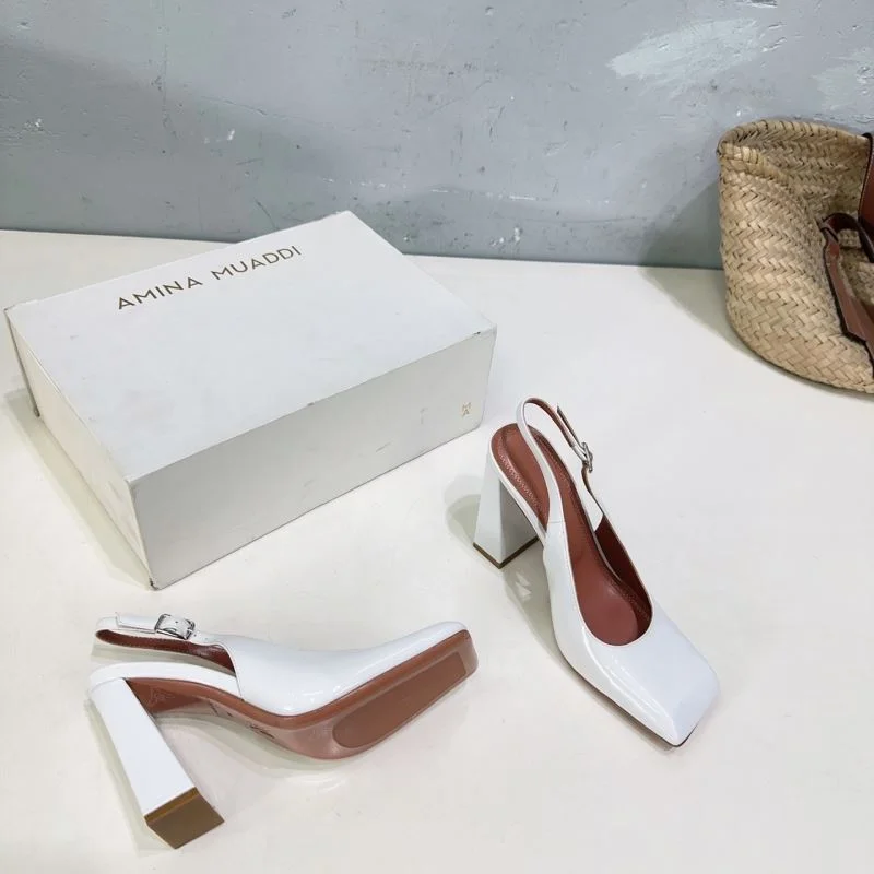 WeatherProof Amina Muaddi Sandals 13115