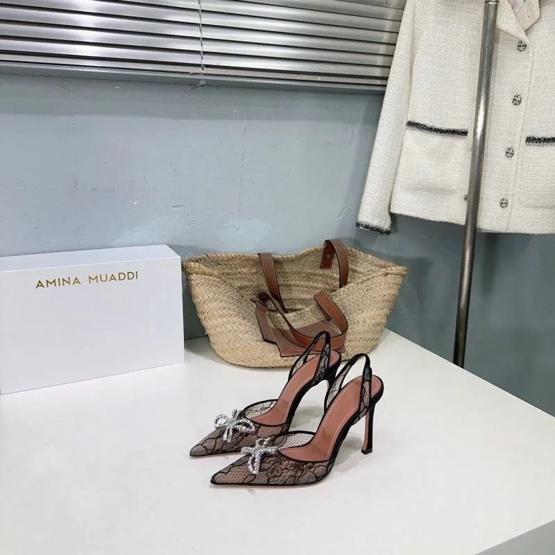 OdorResistant Amina Muaddi Sandals 13120