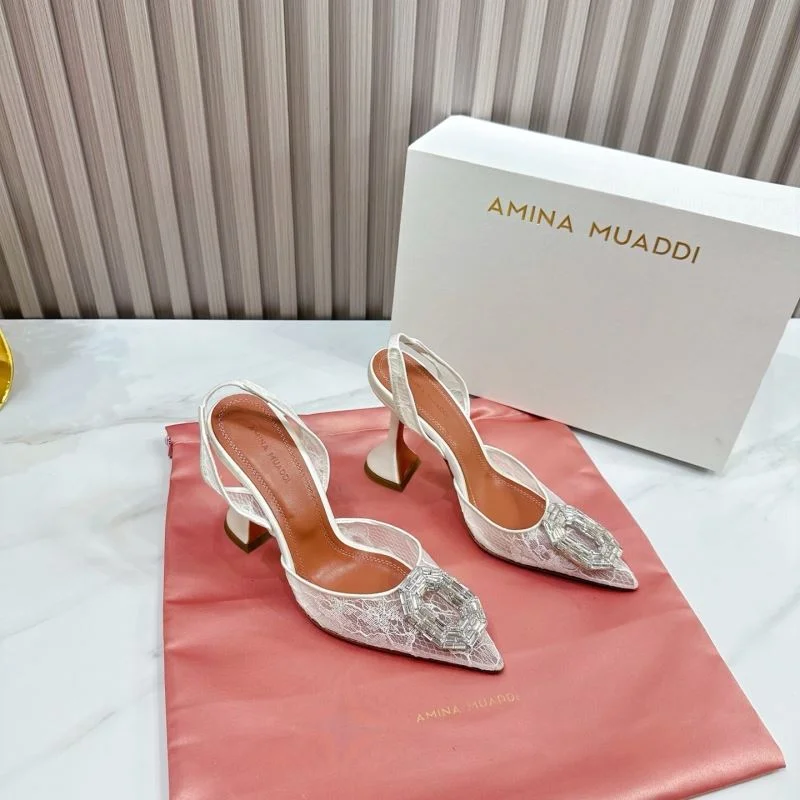 Breathable Amina Muaddi Sandals 13097