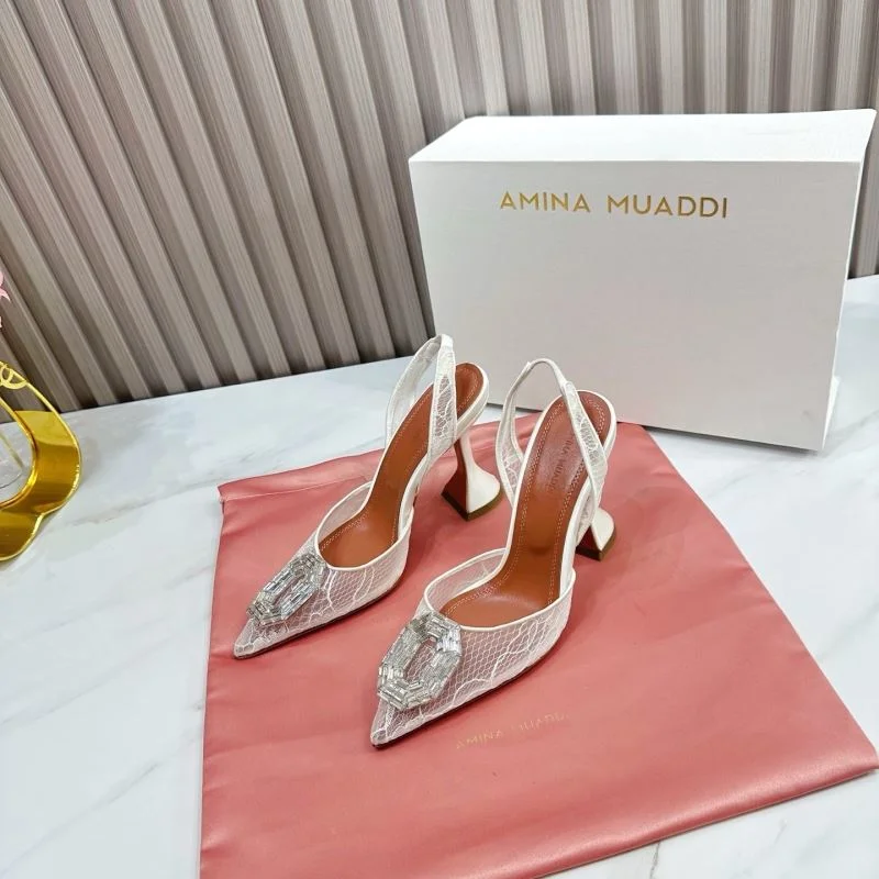 Breathable Amina Muaddi Sandals 13097