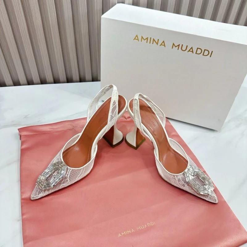 Breathable Amina Muaddi Sandals 13097