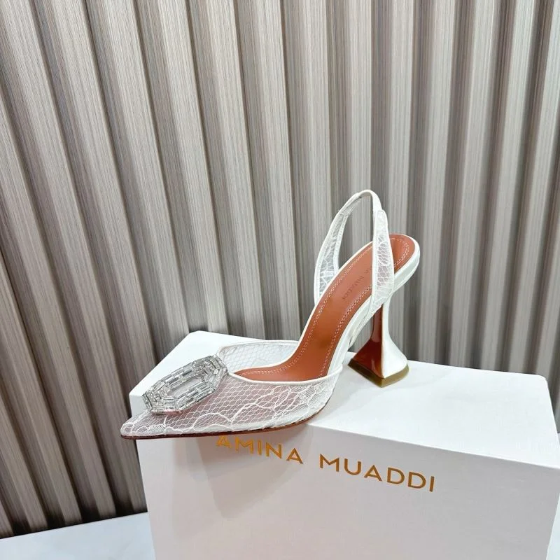 Breathable Amina Muaddi Sandals 13097