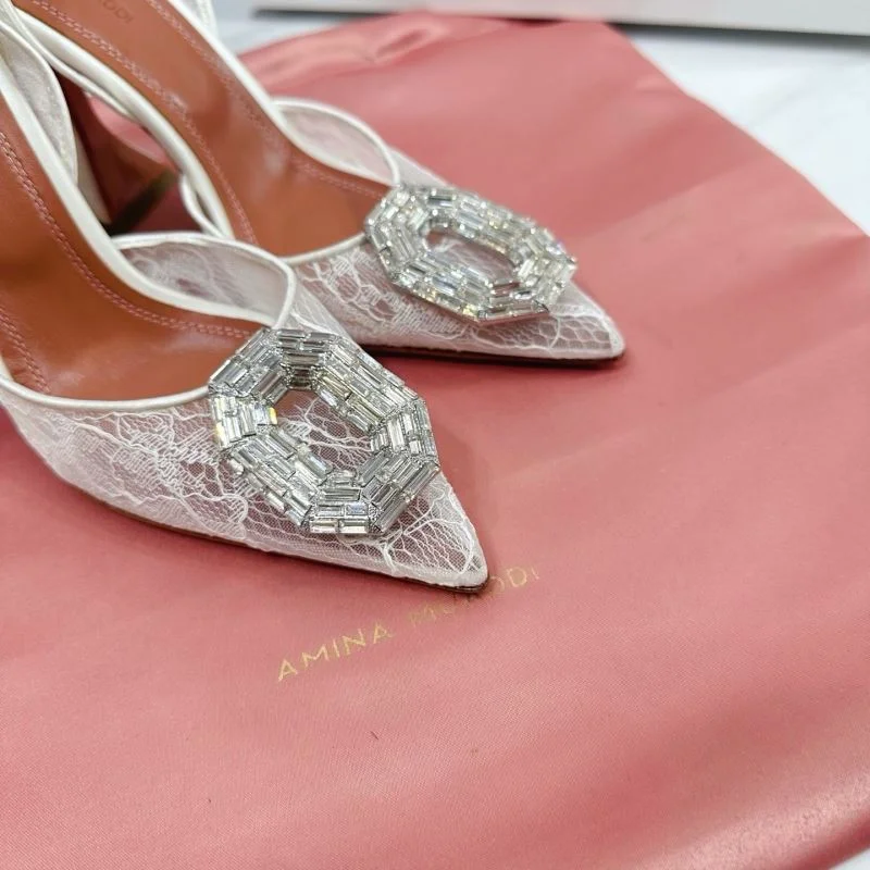 Breathable Amina Muaddi Sandals 13097