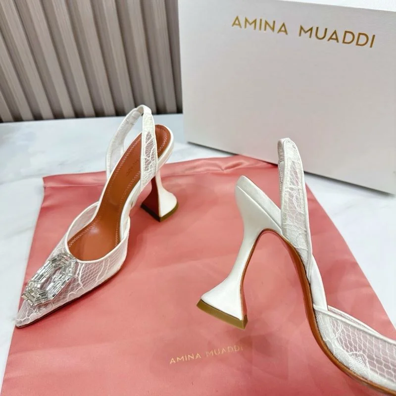 Breathable Amina Muaddi Sandals 13097
