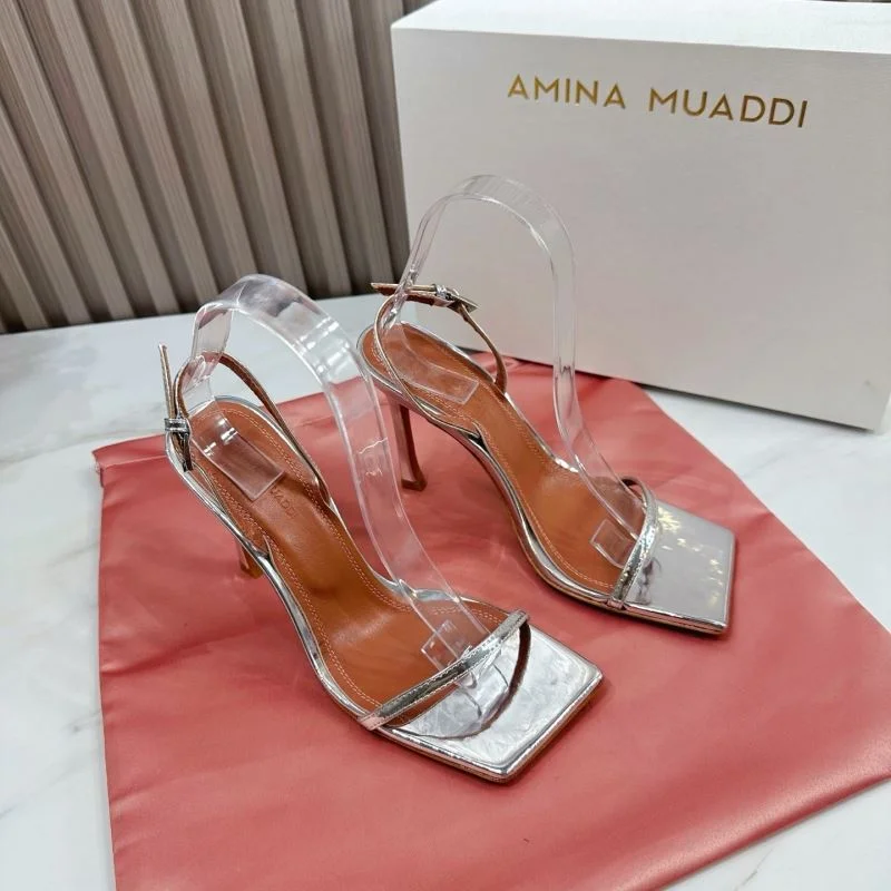 Amina Muaddi Sandals SmoothTexture 13090