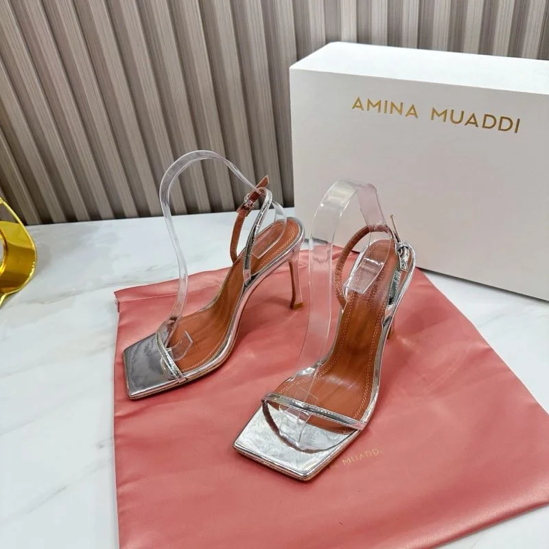 Amina Muaddi Sandals SmoothTexture 13090