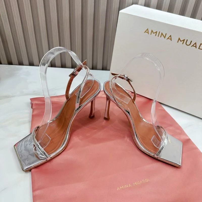 Amina Muaddi Sandals SmoothTexture 13090