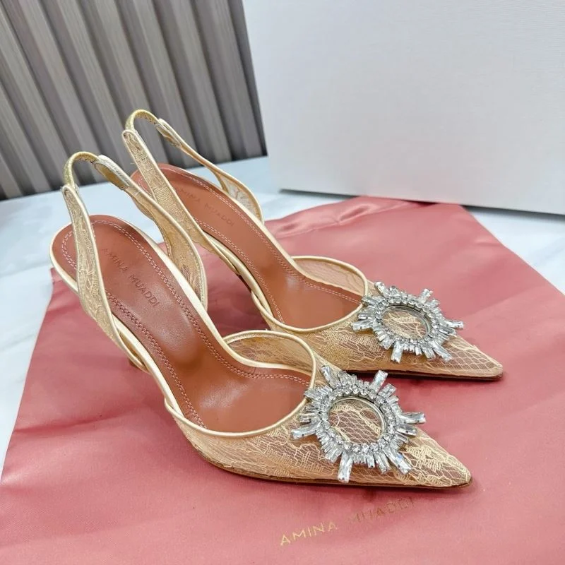 ZipUp Amina Muaddi Sandals 13089