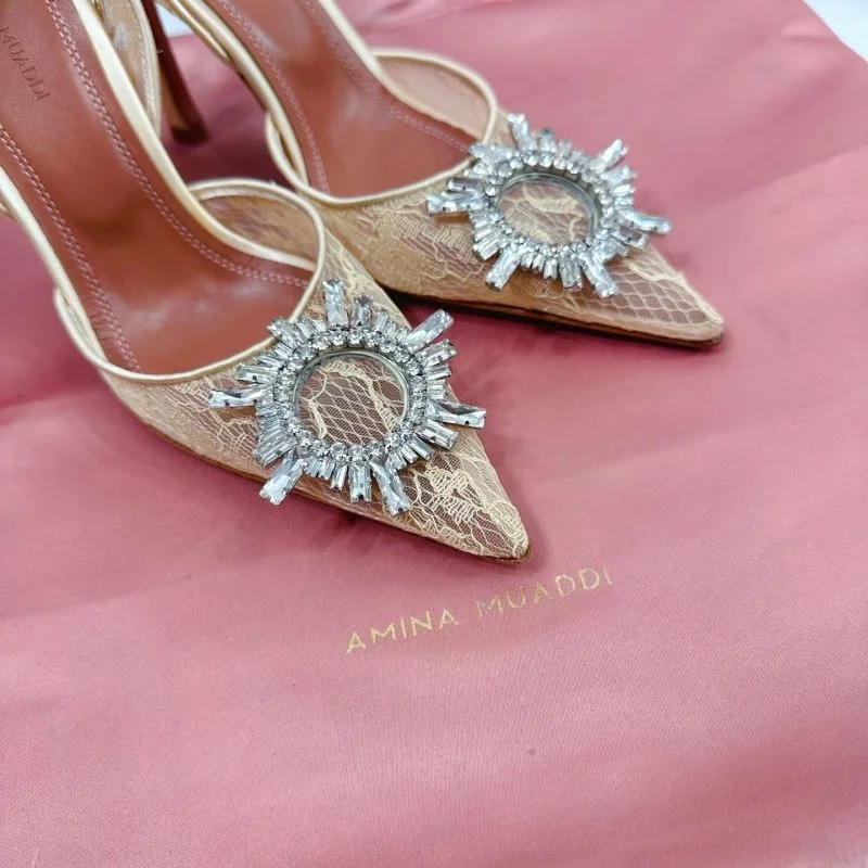 ZipUp Amina Muaddi Sandals 13089