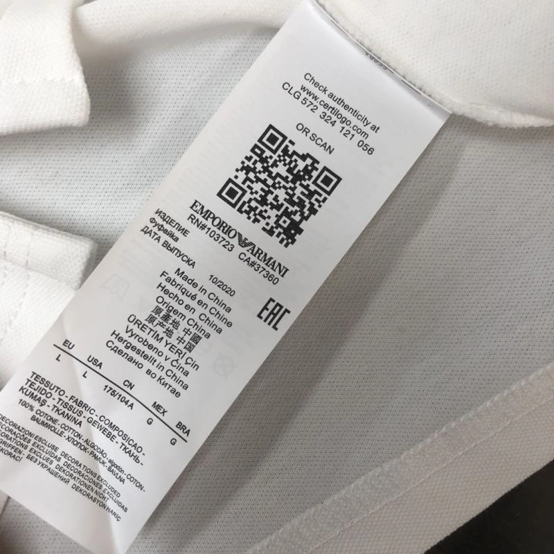 Armani T-Shirts Refined 96196