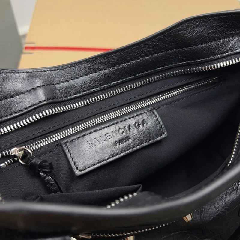 Balenciaga   Gold City Cracked Lambskin Bag with Silver Tassels EyeCatching 78359