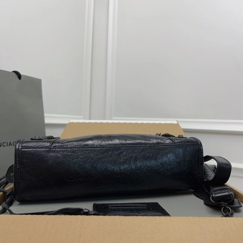 SoftTouch Balenciaga   Gold City Cracked Sheepskin Bag with Bronze Accents 78370