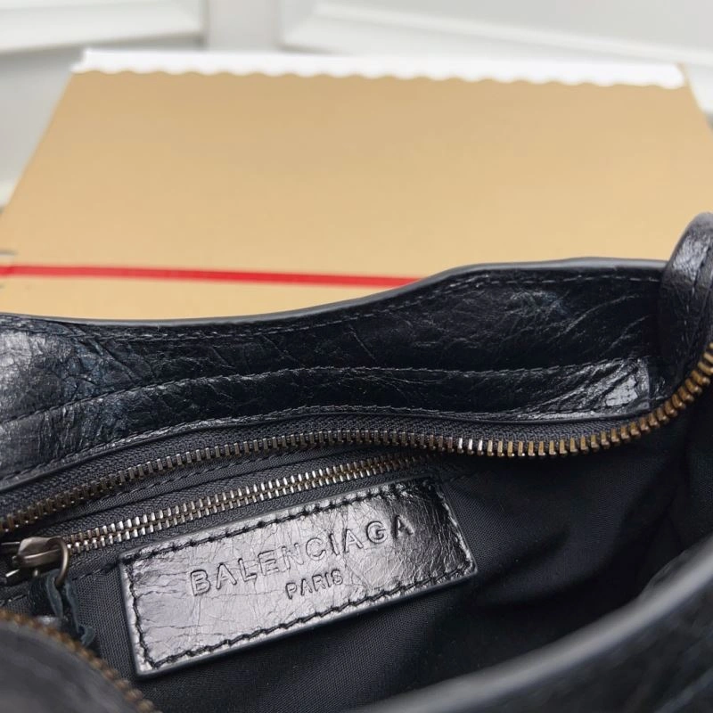 Balenciaga   Gold Mini City Cracked Lambskin Crossbody Bag Bold 78350