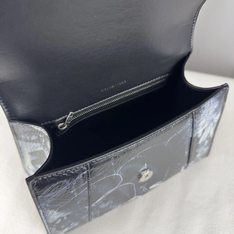 Classic Balenciaga 2023 Balenciaga Hourglass Crocodile-Patterned Bag -  S 78628