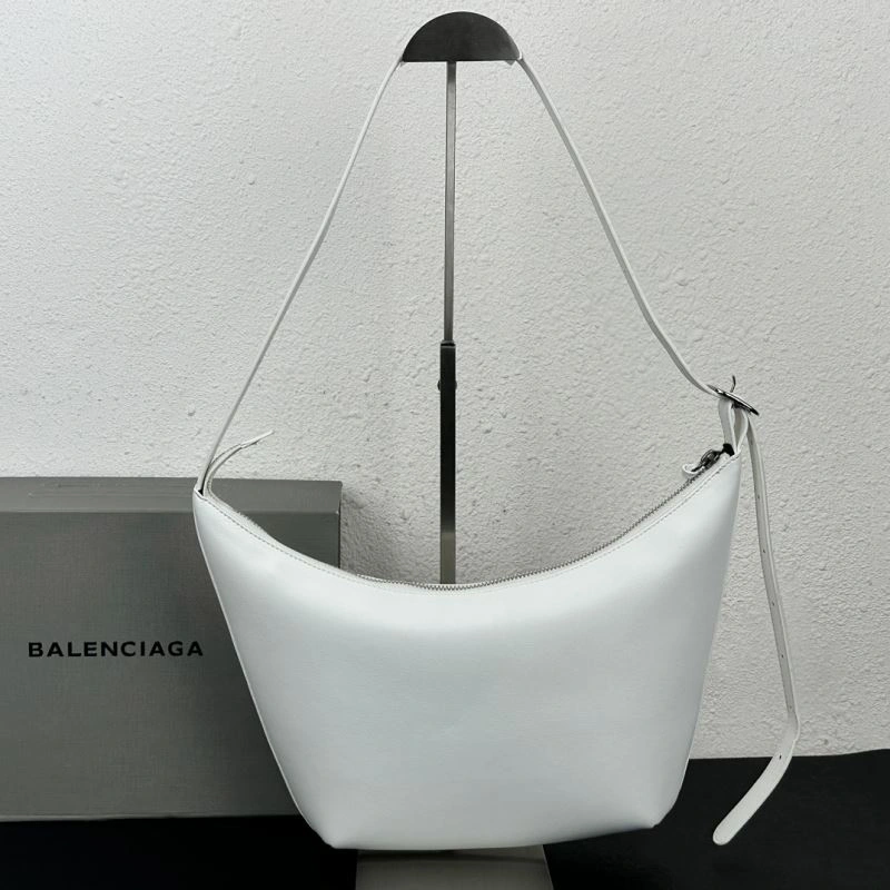Premium Balenciaga 2023 Calfskin Adjustable Underarm Bag - Model 78590