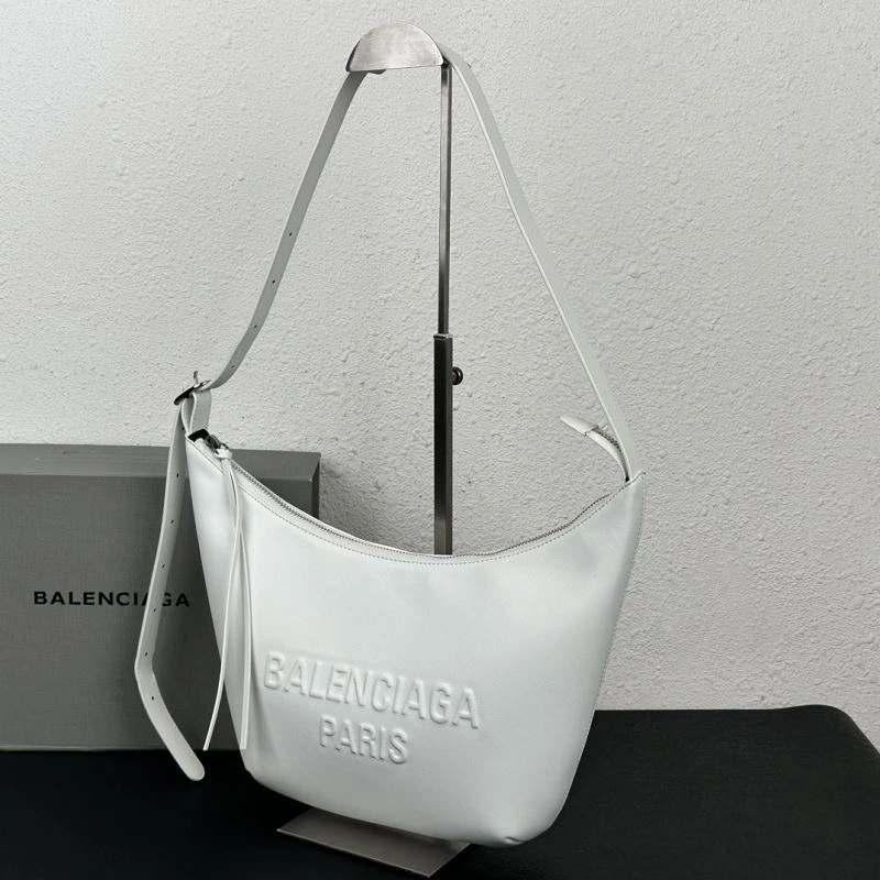 Premium Balenciaga 2023 Calfskin Adjustable Underarm Bag - Model 78590