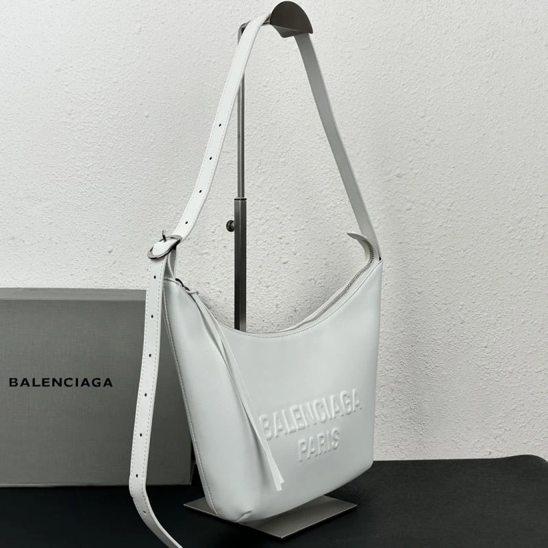 Premium Balenciaga 2023 Calfskin Adjustable Underarm Bag - Model 78590