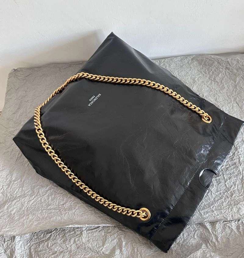 Balenciaga 2023 Crush Therbage Large Tote Bag in Calfskin GoAnywhere 72685