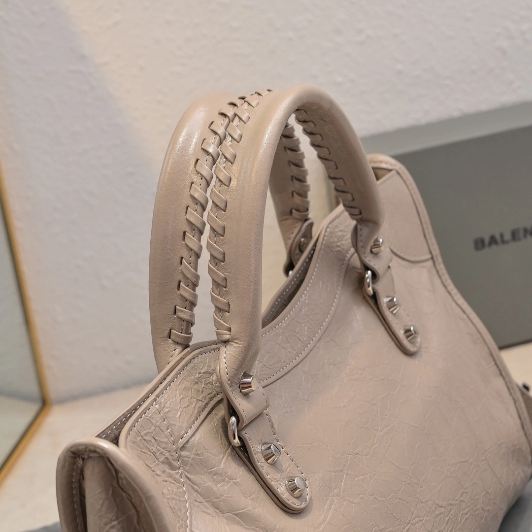 Refined Balenciaga 2024  Lie City Motorcycle Bag 61045