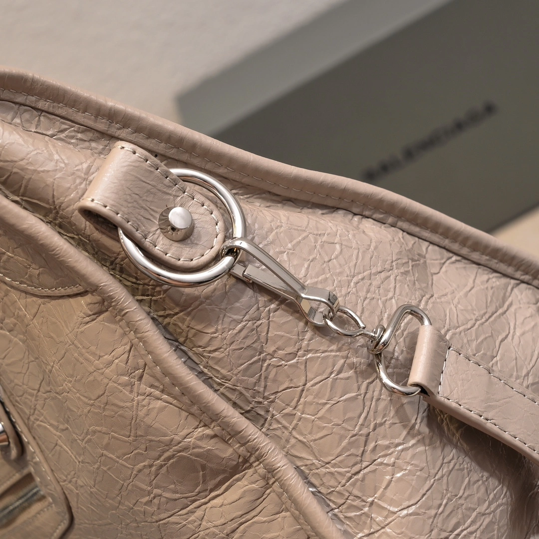 Refined Balenciaga 2024  Lie City Motorcycle Bag 61045