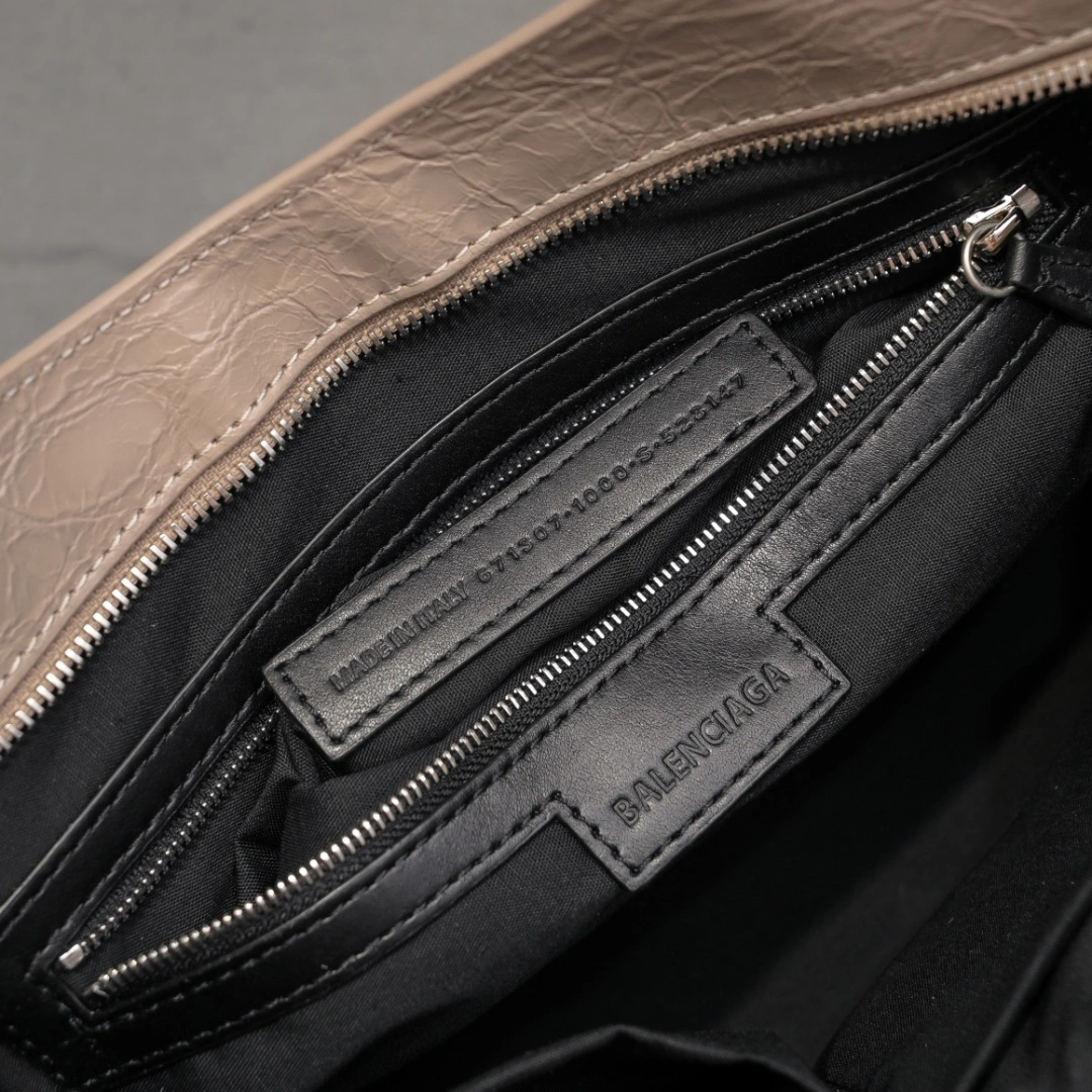 Refined Balenciaga 2024  Lie City Motorcycle Bag 61045