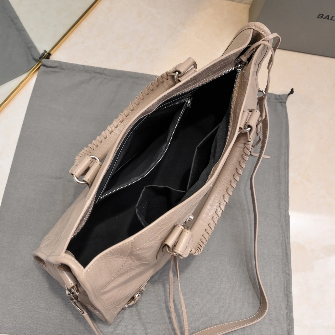 Refined Balenciaga 2024  Lie City Motorcycle Bag 61045