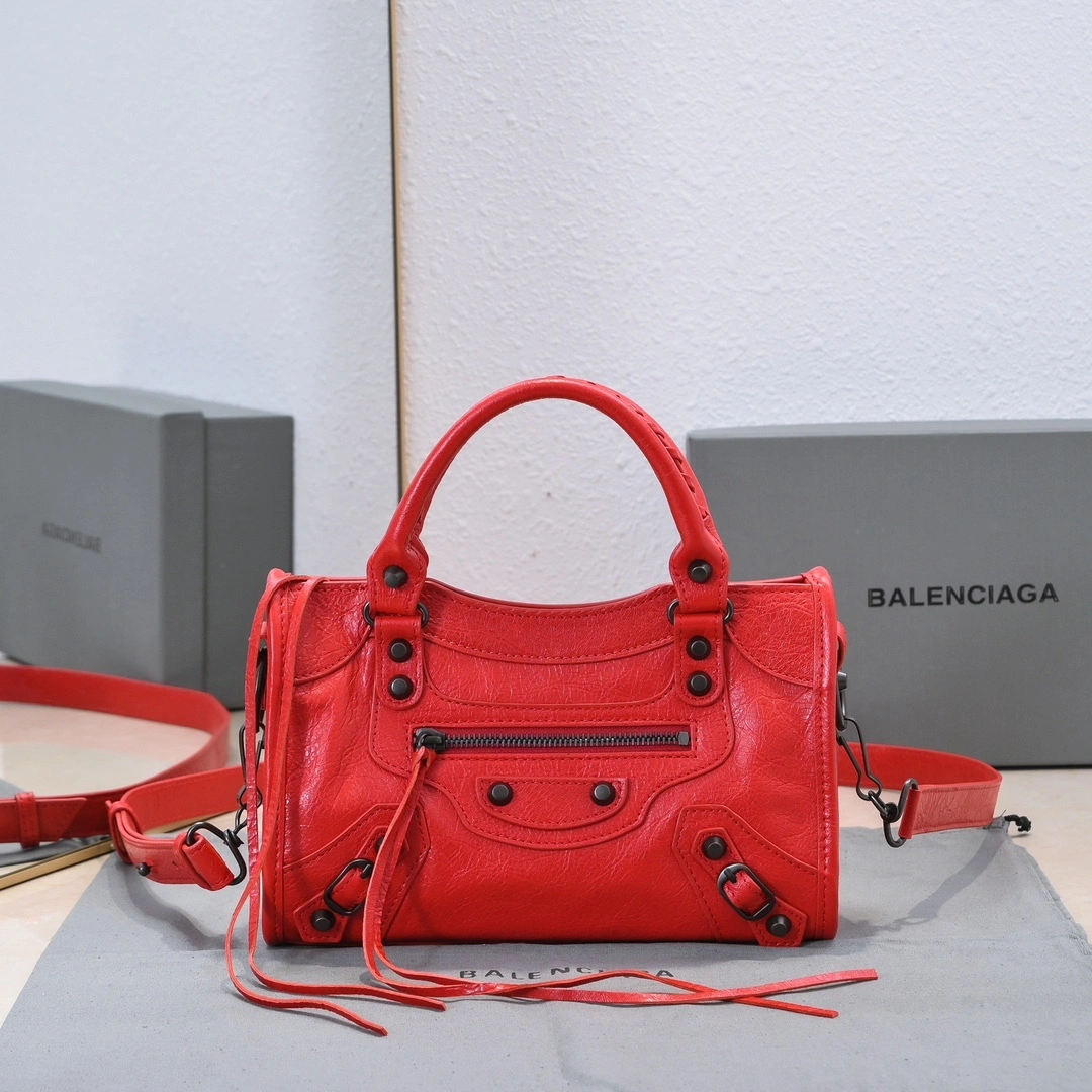 FreshLook Balenciaga 2024  Lie City Motorcycle Bag 61022