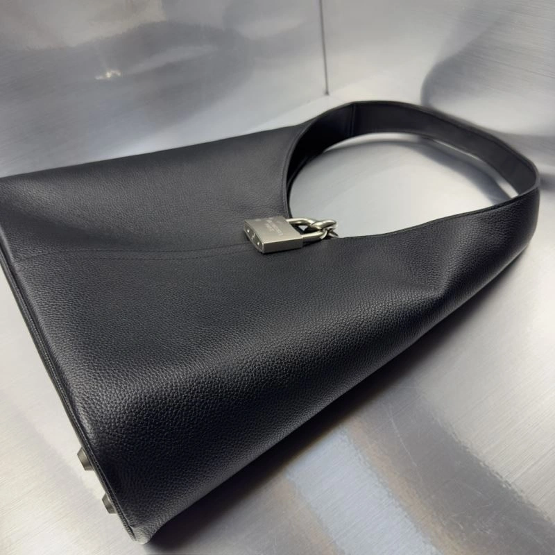 HighPerformance Balenciaga 2024 Large Locker Hobo Bag with Silver Lock Detail 75262