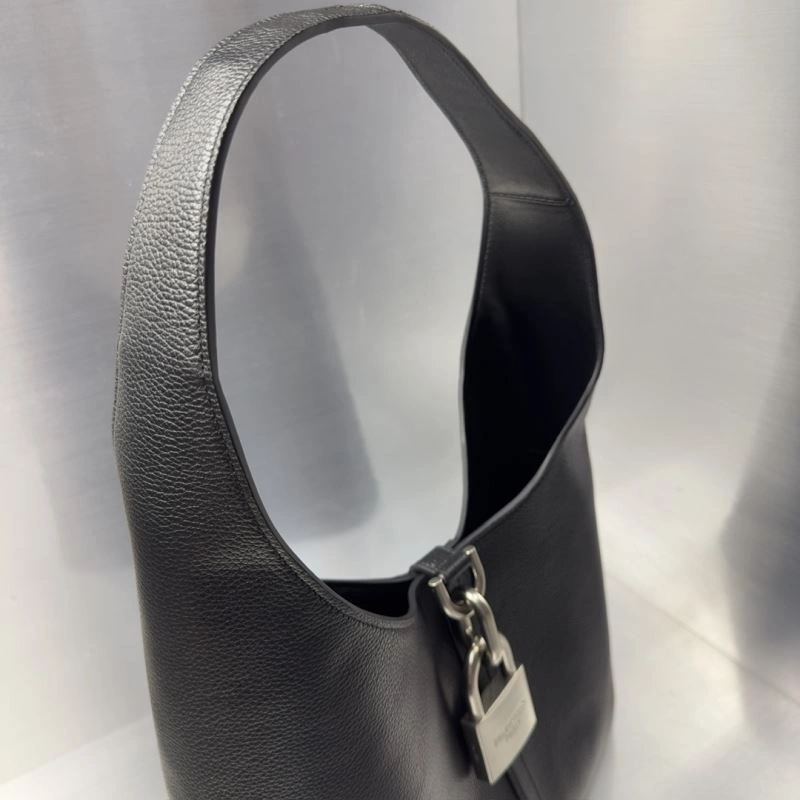 HighPerformance Balenciaga 2024 Large Locker Hobo Bag with Silver Lock Detail 75262