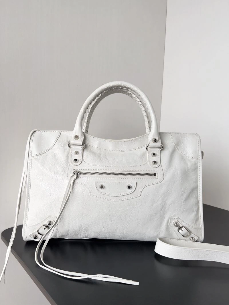 Balenciaga 2024 Le City  Biker Handbag in Sweet Tones Durable 70068