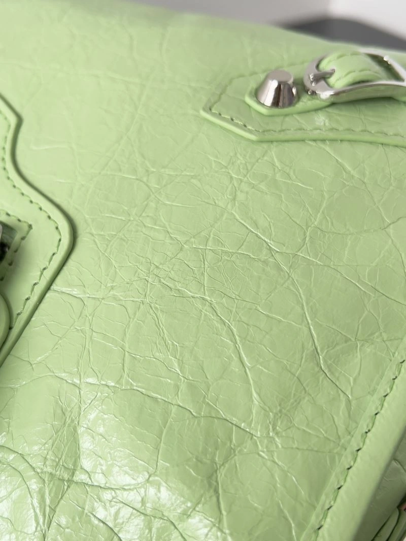 Balenciaga 2024 Le City S  Studded Handbag in Green SmartChoice 70070