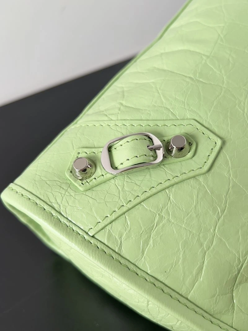 Balenciaga 2024 Le City S  Studded Handbag in Green SmartChoice 70070