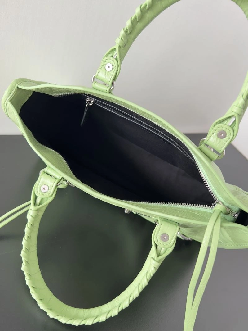 Balenciaga 2024 Le City S  Studded Handbag in Green SmartChoice 70070