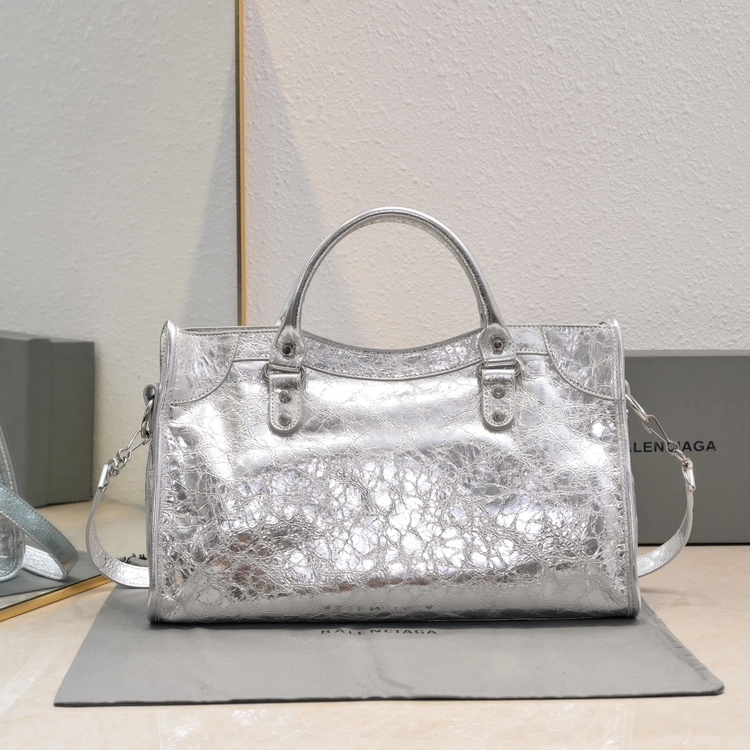Balenciaga 2024 Lie City  Motorcycle Bag SoftTouch 61046