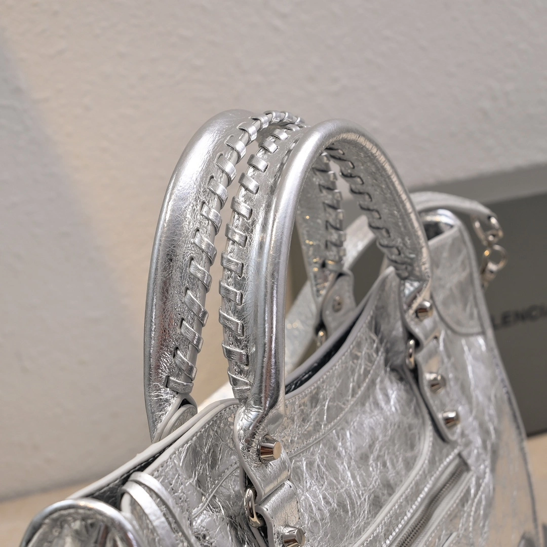 Balenciaga 2024 Lie City  Motorcycle Bag SoftTouch 61046