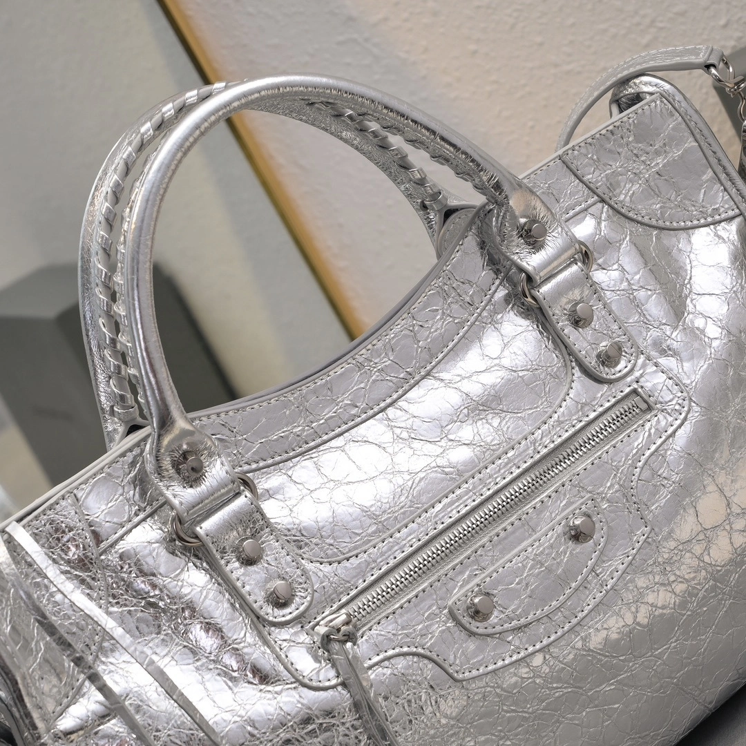 Balenciaga 2024 Lie City  Motorcycle Bag SoftTouch 61046