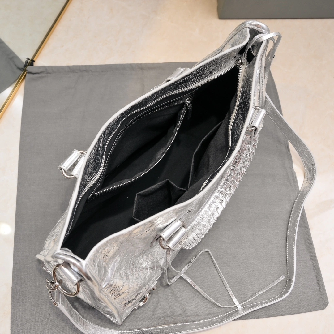 Balenciaga 2024 Lie City  Motorcycle Bag SoftTouch 61046