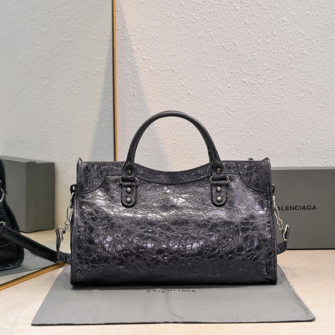 Balenciaga 2024 Lie City  Motorcycle Bag EasyCare 61062