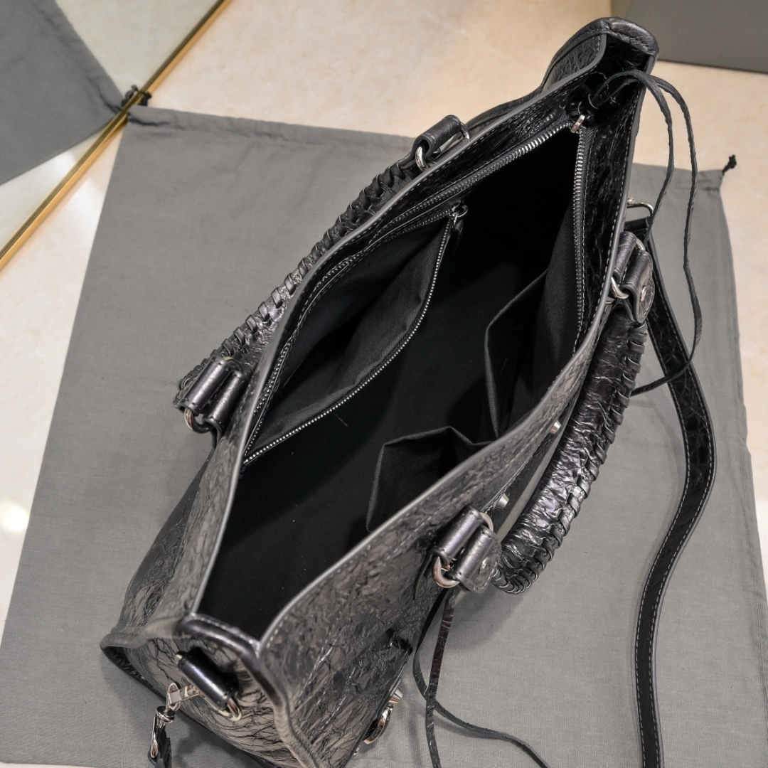 Balenciaga 2024 Lie City  Motorcycle Bag EasyCare 61062