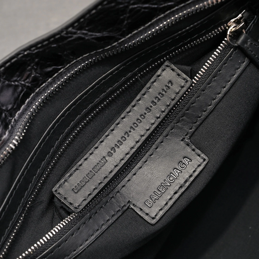 Balenciaga 2024 Lie City  Motorcycle Bag EasyCare 61062