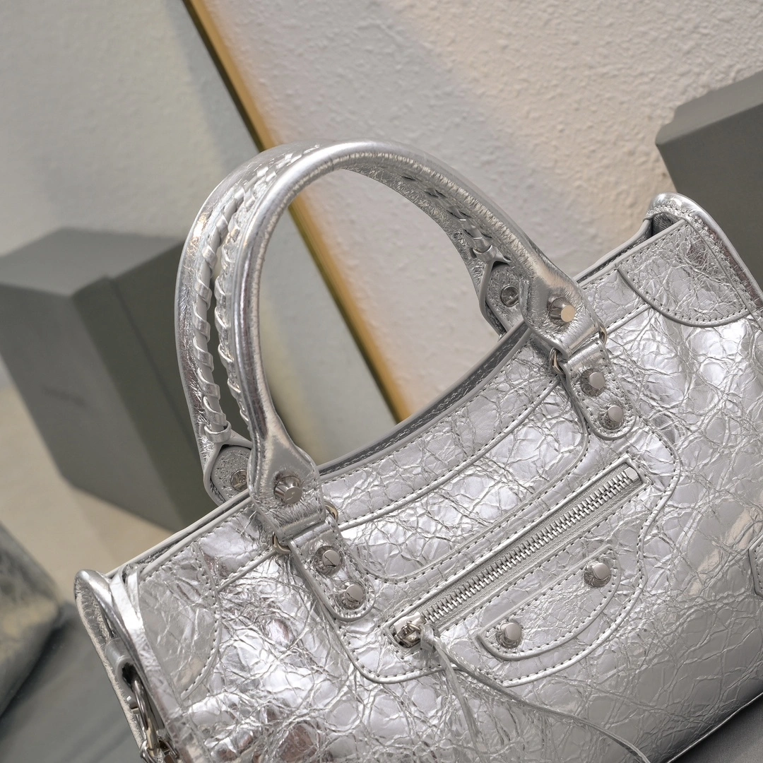 Balenciaga 2024 Lie City  Motorcycle Bag Fashionable 61018