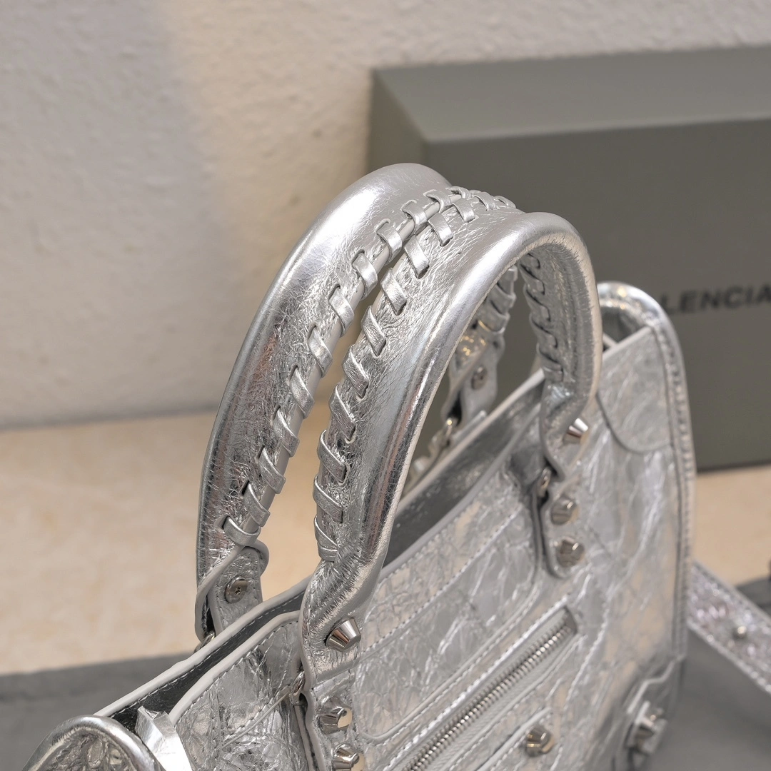 Balenciaga 2024 Lie City  Motorcycle Bag Fashionable 61018