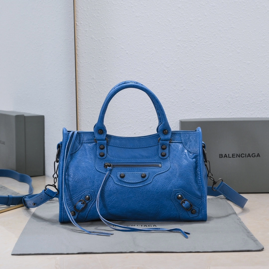 Balenciaga 2024 Lie City Motorcycle Bag -  Revived Vibrant 61081