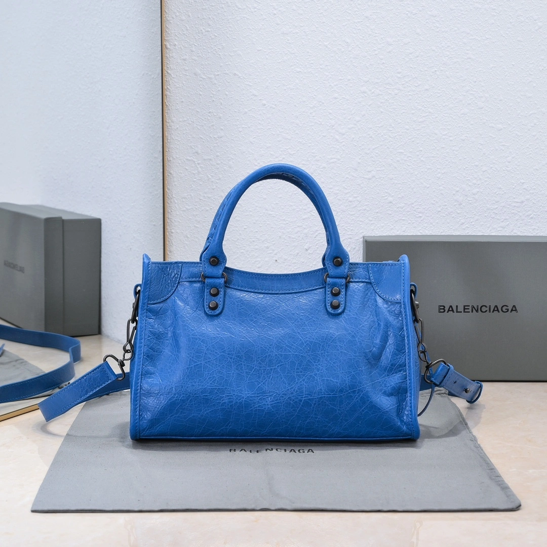 Balenciaga 2024 Lie City Motorcycle Bag -  Revived Vibrant 61081